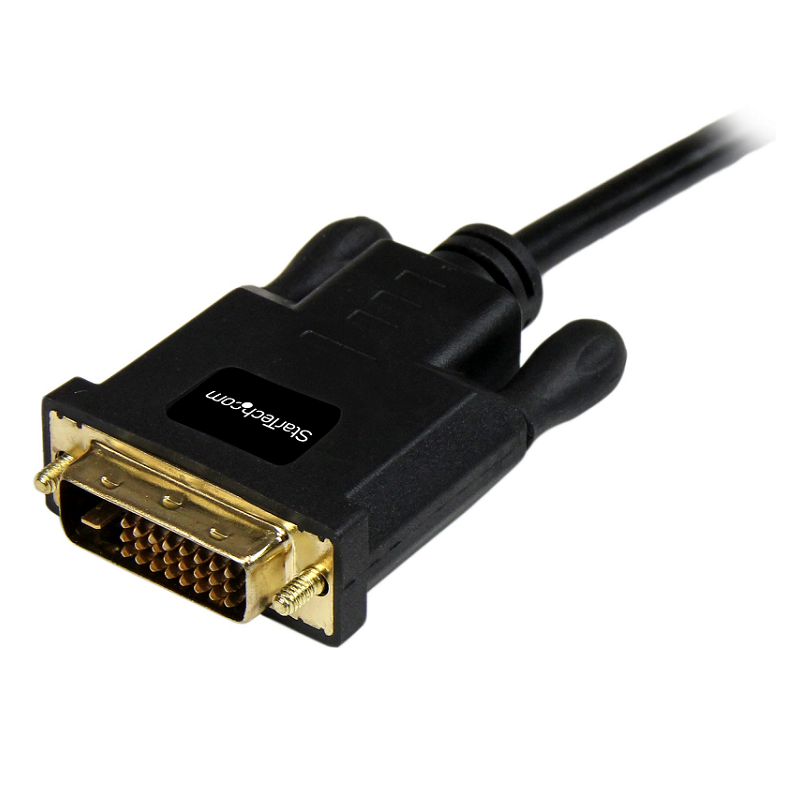 StarTech MDP2DVIMM10B 10ft (3m) Passive mDP 1.2 to DVI-D Single Link Cable
